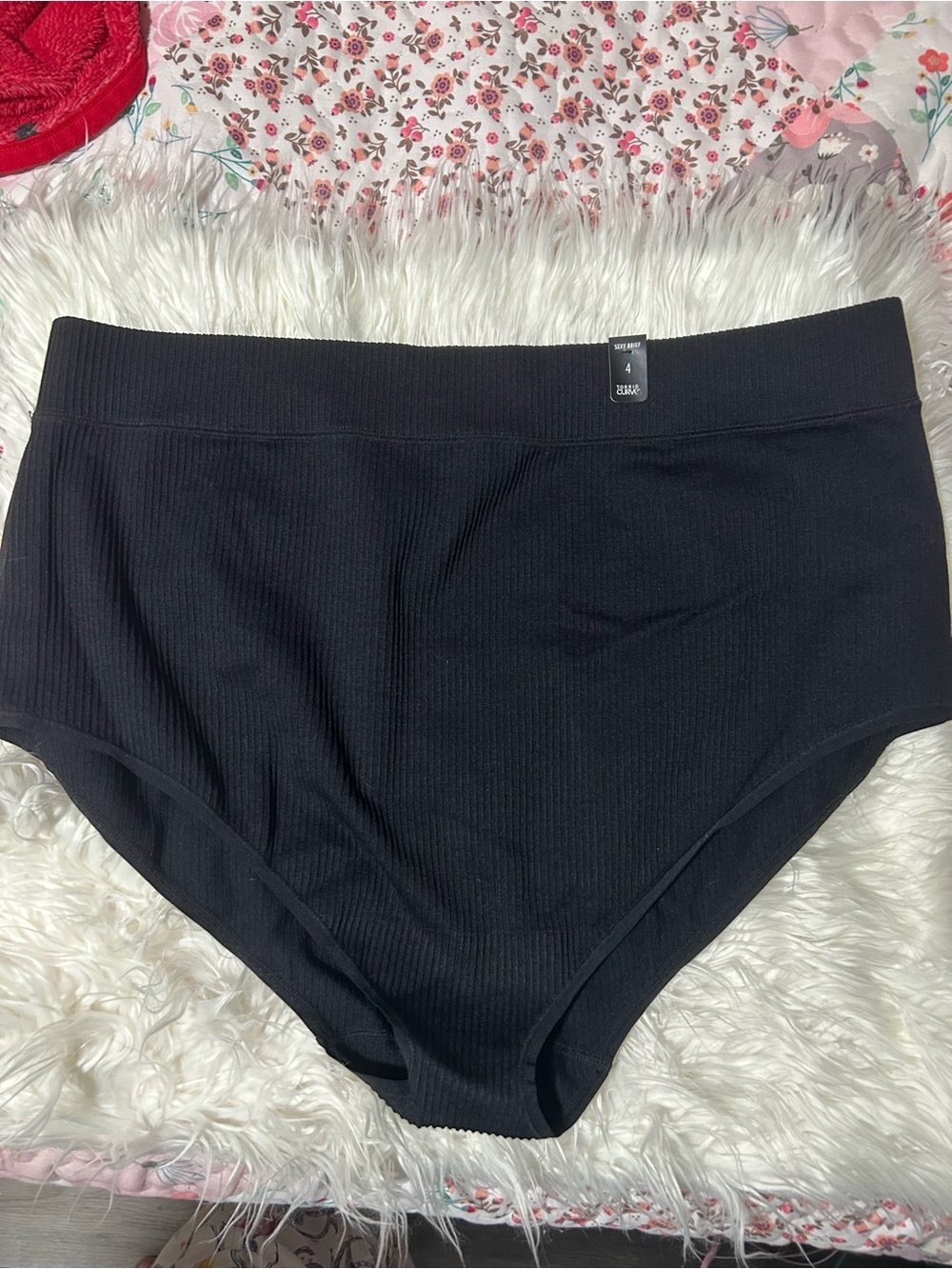 torrid Black Ribbed sexy brief panties